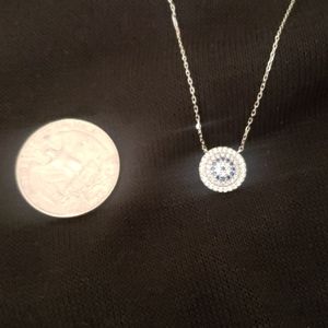 Jewelry evil eye sterling silver  necklace